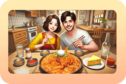 kinikora-Tteokbokki and Ramen with (Cheese Rabokki)-2